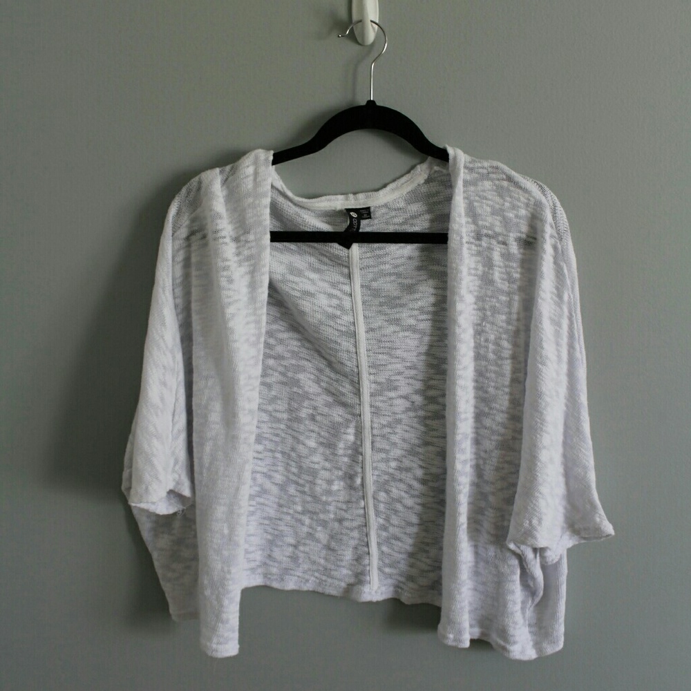 White cardigan